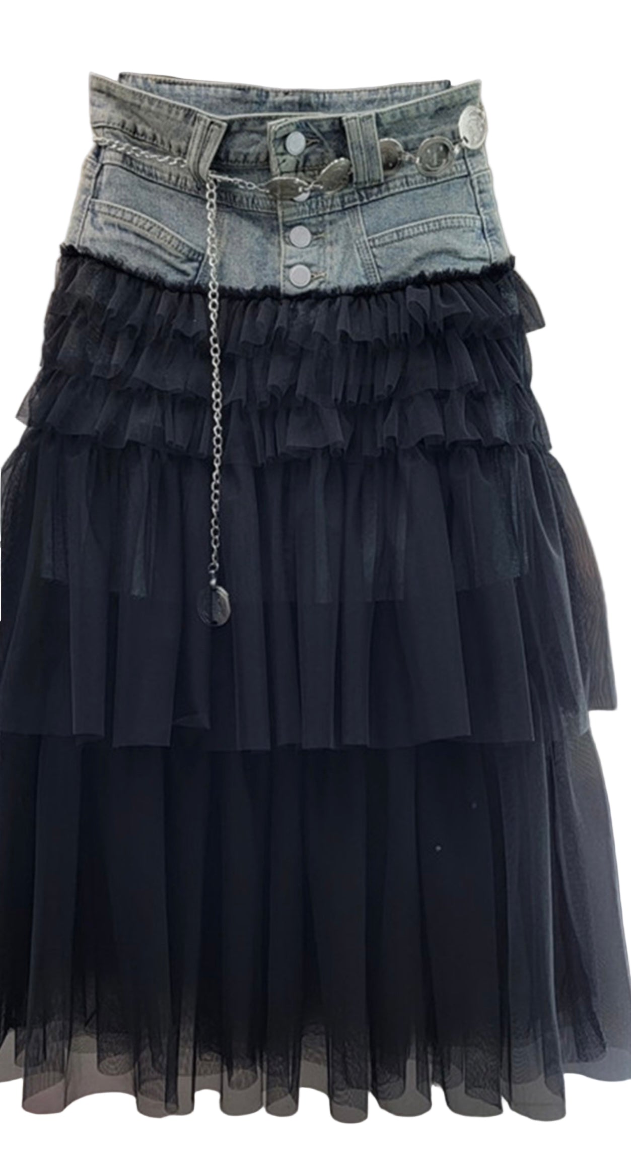Ballerina denim skirt