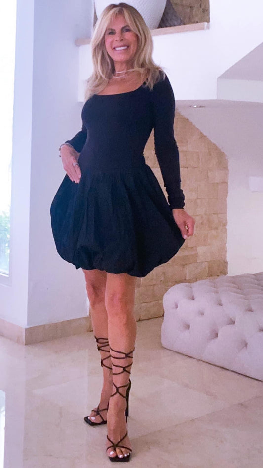 Long sleeve bubble dress