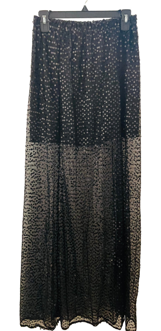 Glitter long skirt