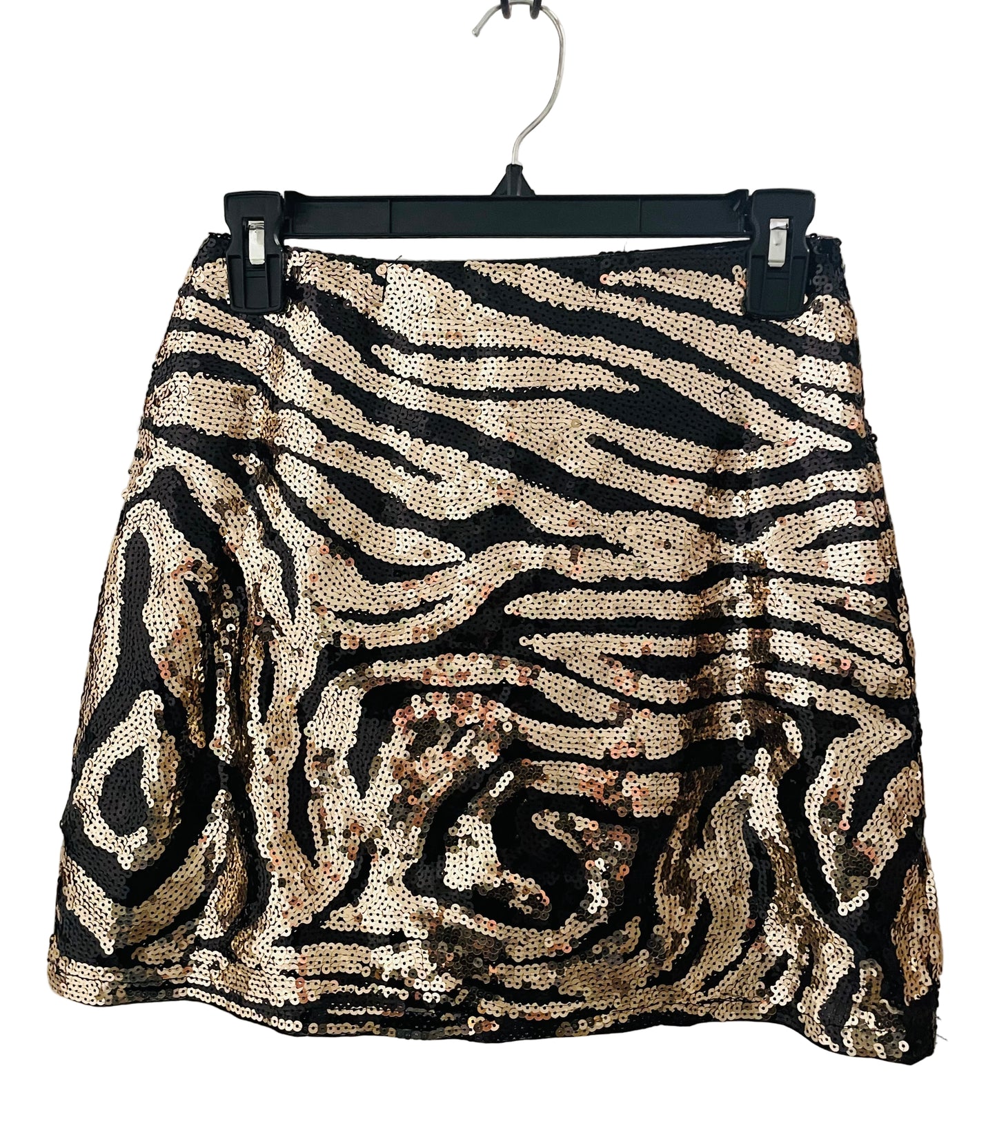 Gold sequin skirt