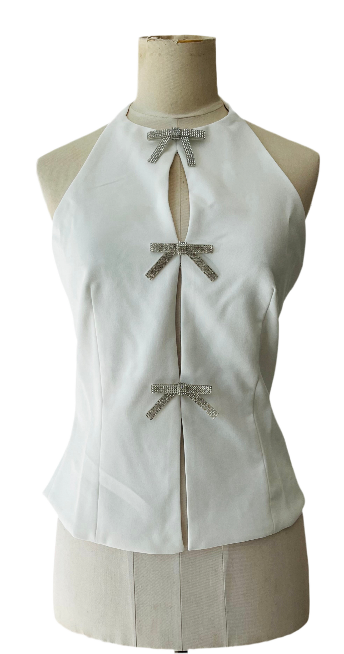 Glitter bow top