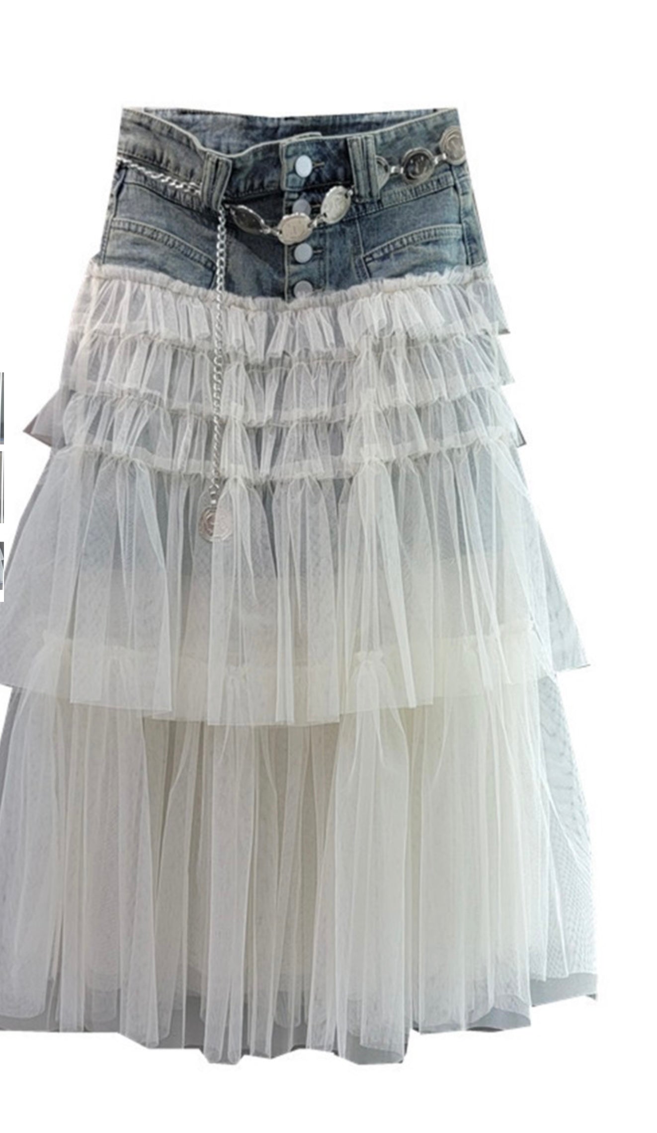 Ballerina denim skirt