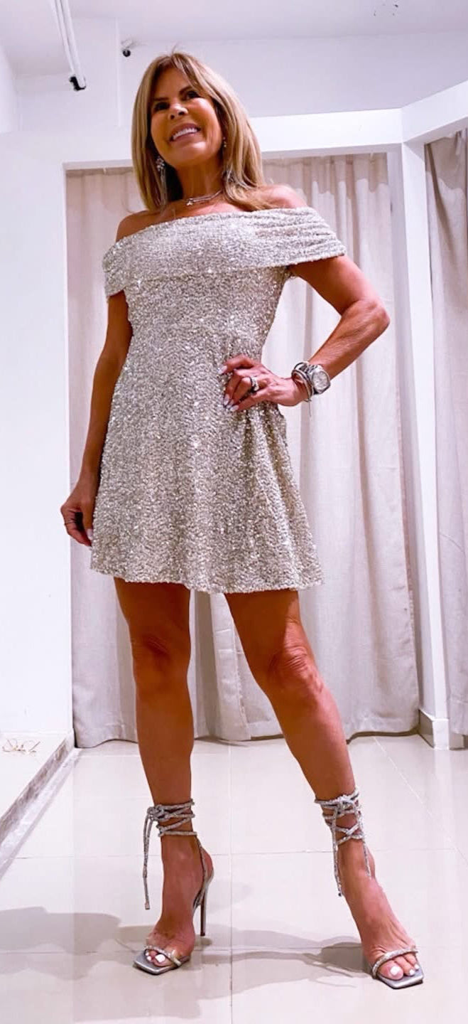 Sequin mini dress