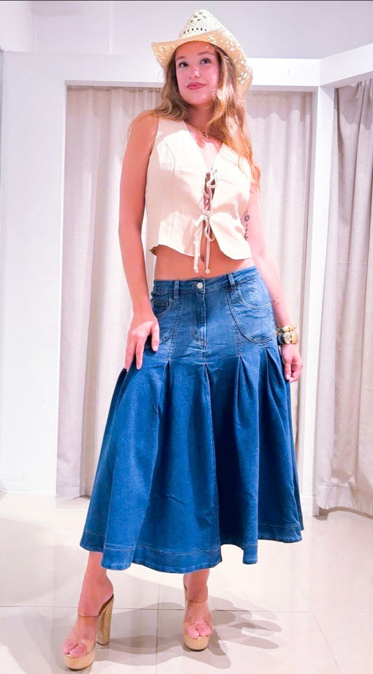 Angie denim skirt