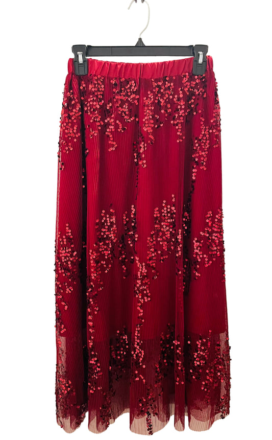 Burgundy skirt
