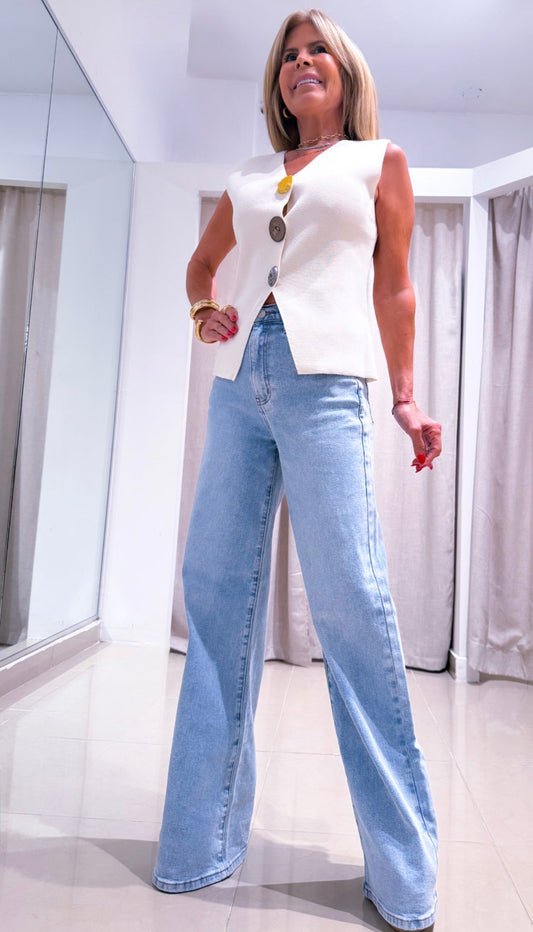 Agathe denim pant