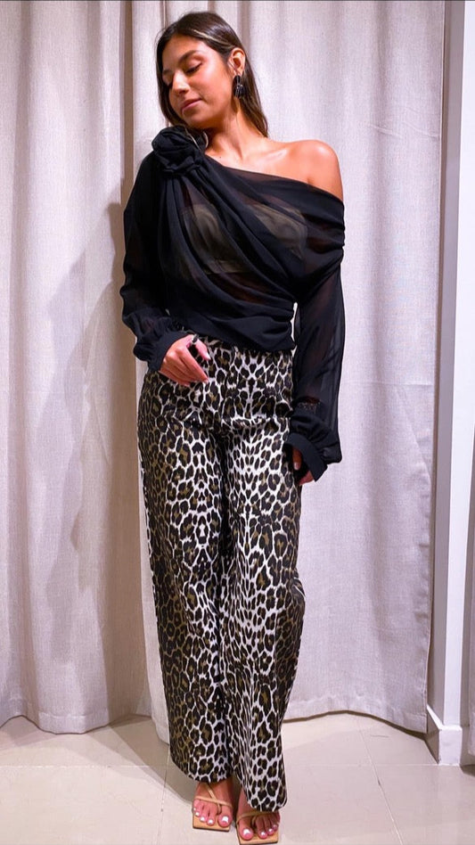 Animal print pant
