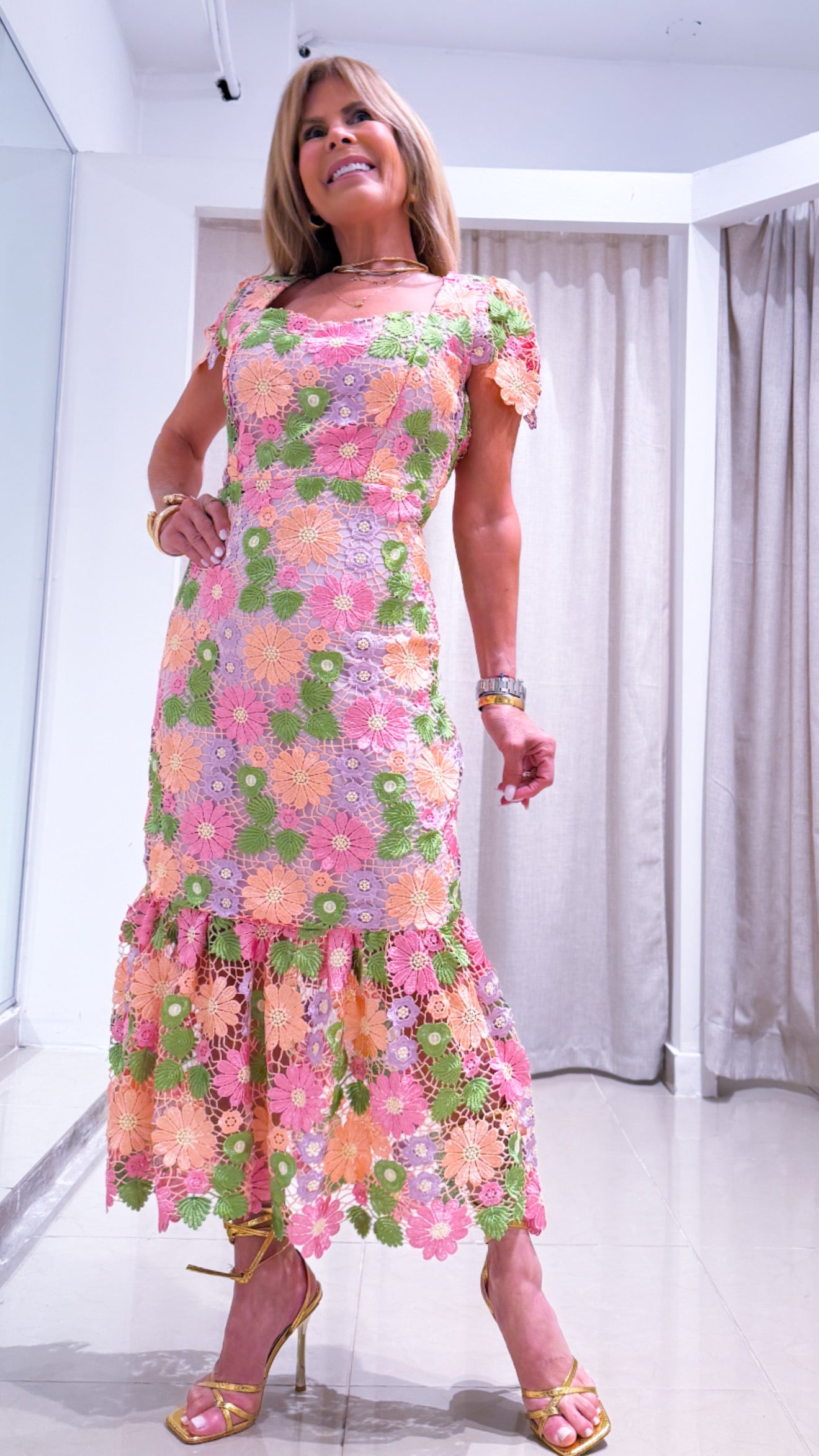 Garden midi dress